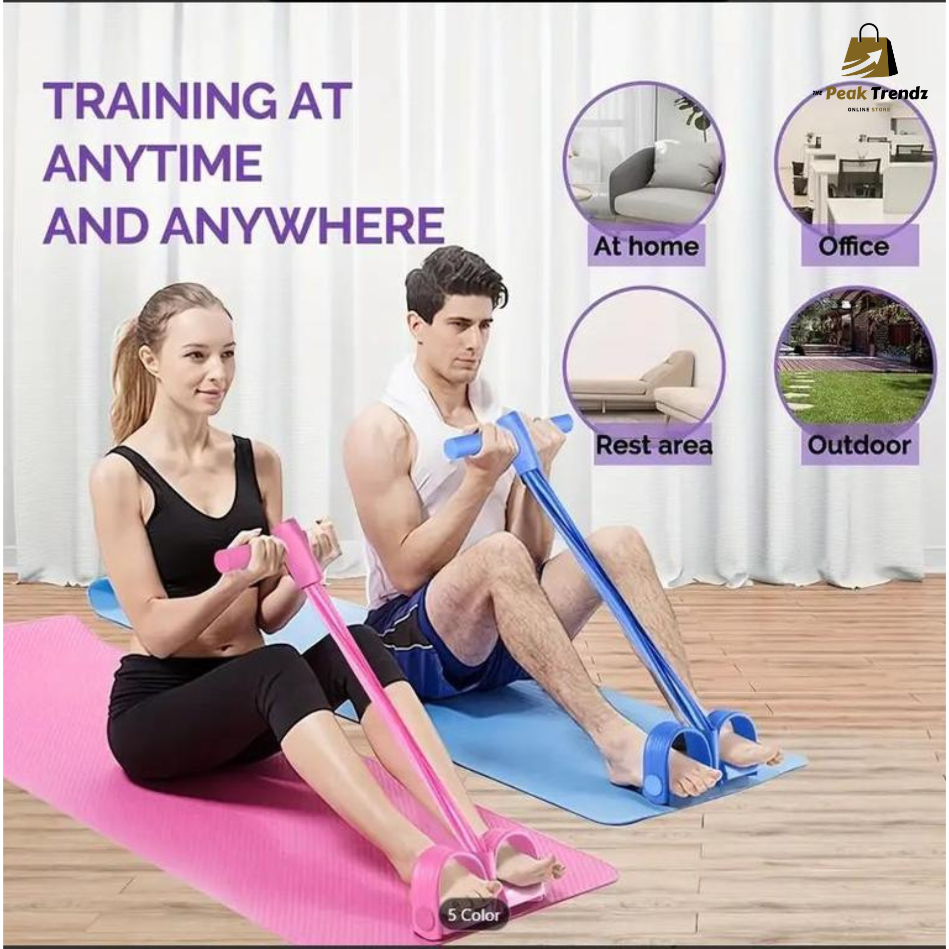 Double Rubber Pull Reducer Bands for Exercise & Fitness – The Peak Trendz
