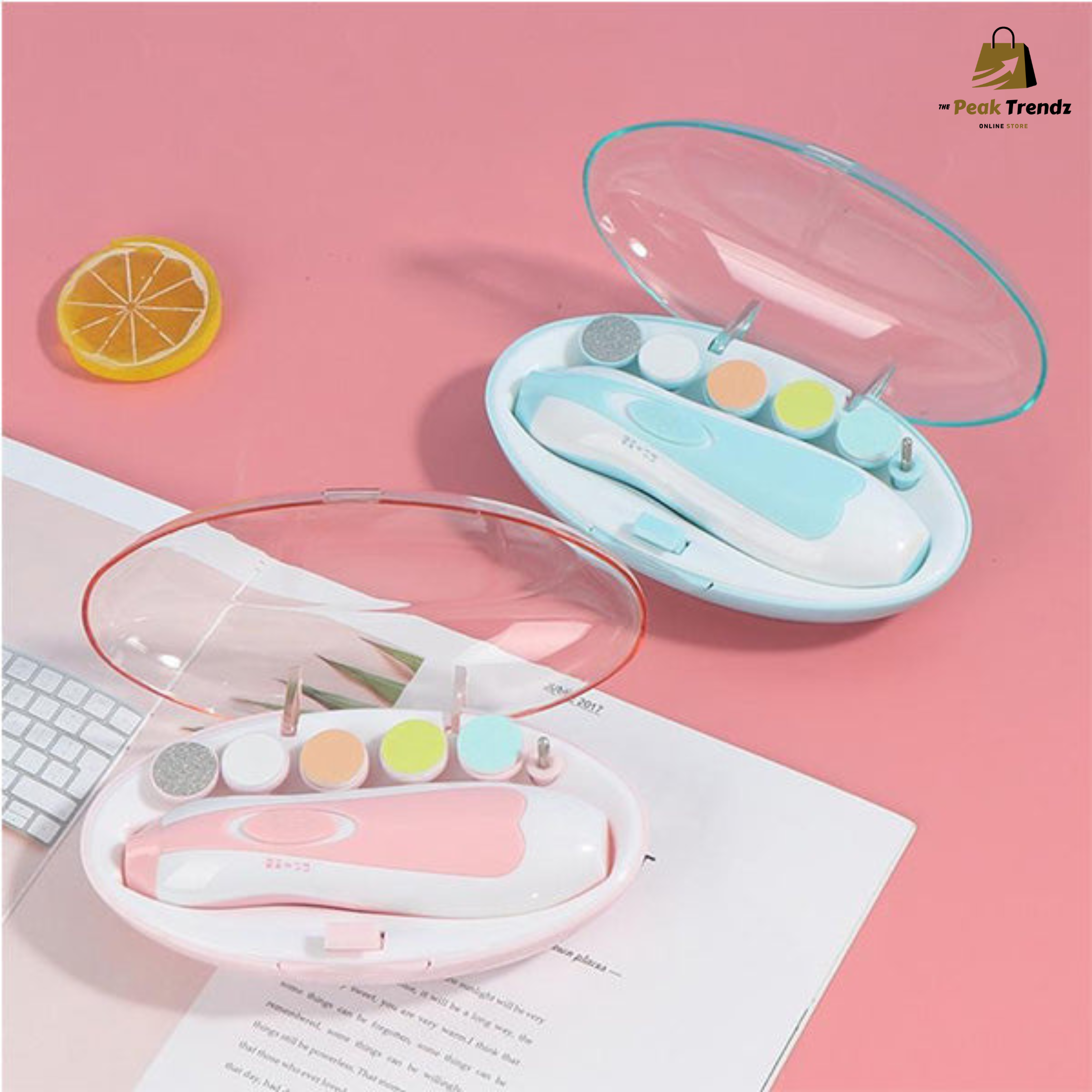 6 in 1 Electric Baby Nail Trimmer with LED | Safe Newborn Nail Cutter – The Peak Trendz
