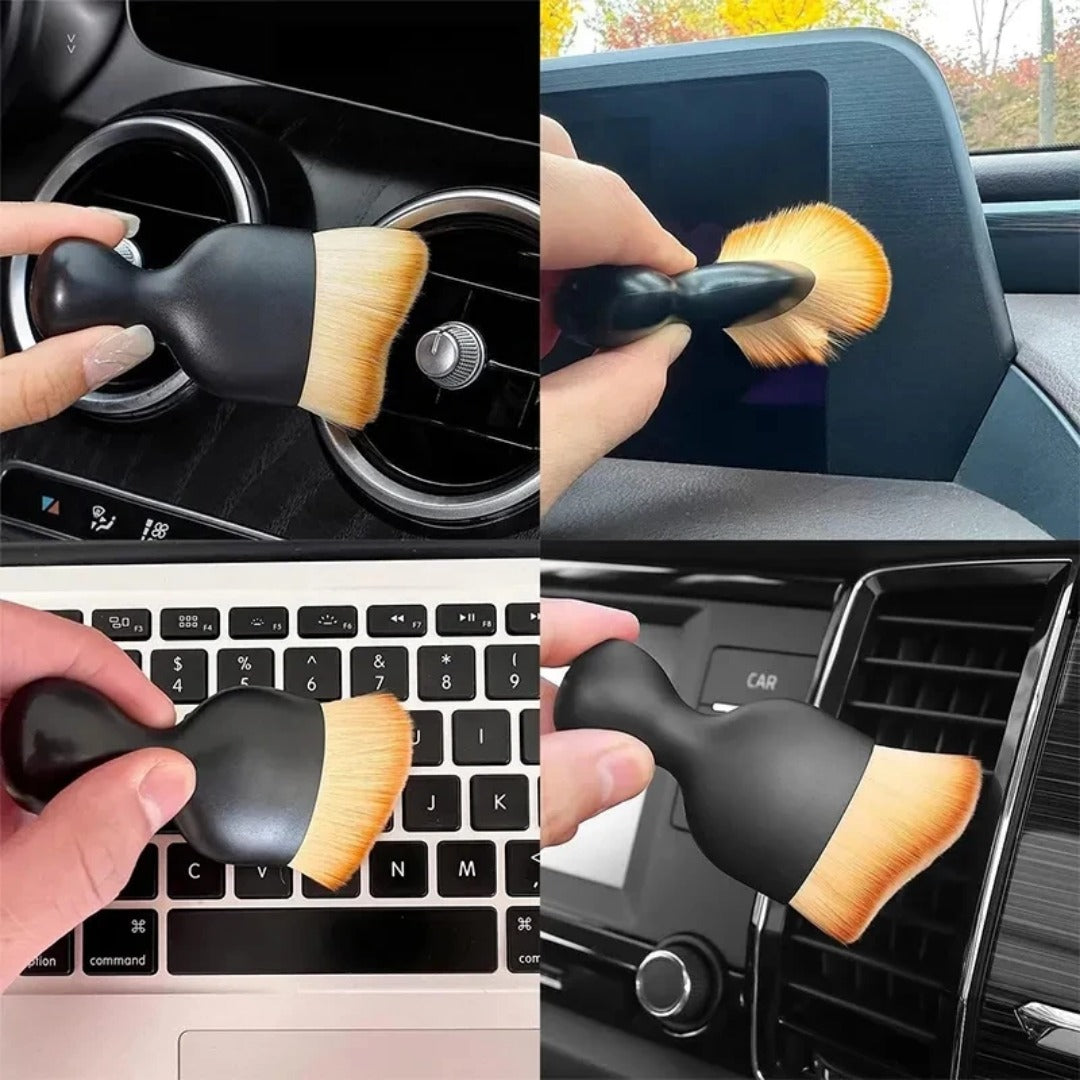 Car Interior Cleaning Brush – Soft Detailing Brush for Dashboard, AC Air Outlet, Console & Dust Removal (Multipurpose Car Detailing Tool)