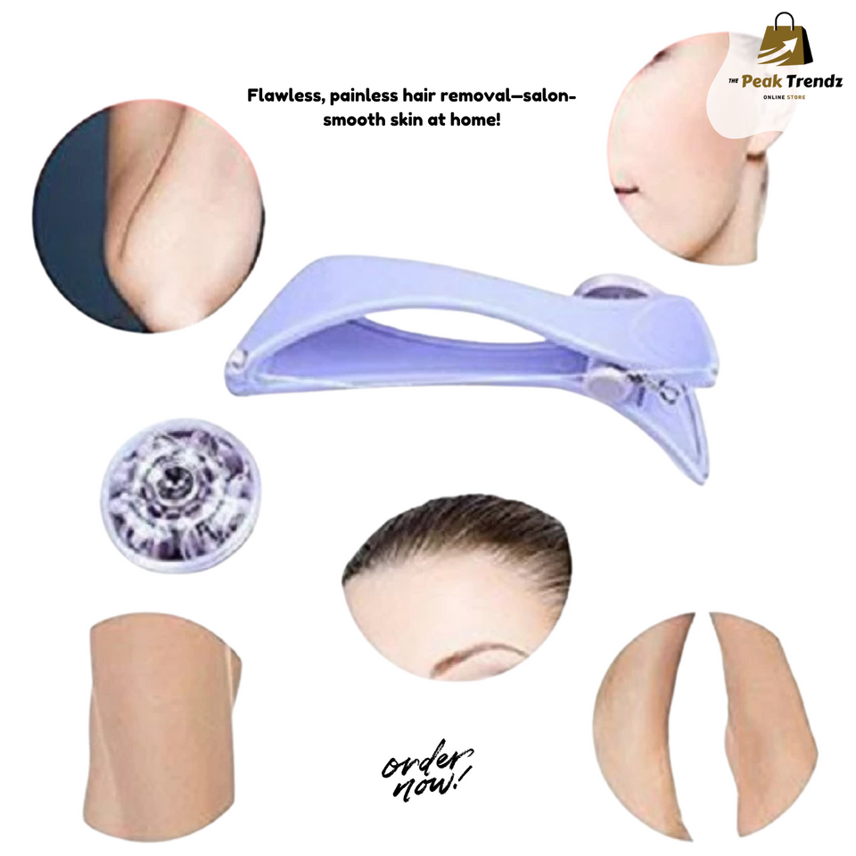 Mini Facial Hair Remover – Spring Threading Epilator for Women, Painless Hair Removal for Face, Eyebrows & Cheeks