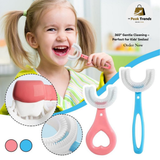 4-Pack U-Shaped Kids Toothbrush | 360° Soft Silicone Toothbrush for Toddlers (Ages 2-6)