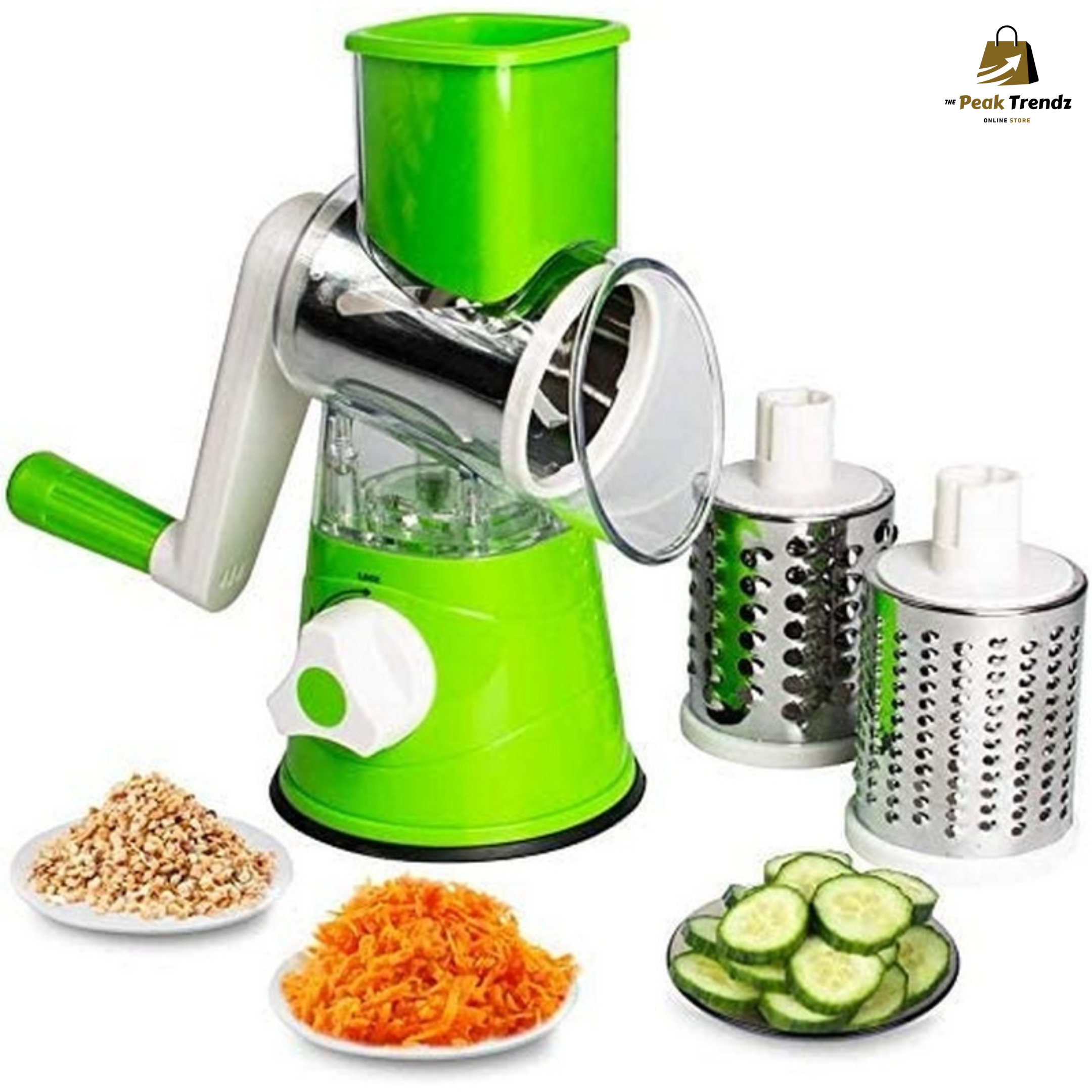 Rotary Drum Grater – Multi-Functional Vegetable & Cheese Slicer | Kaddu Kash Machine Pakistan