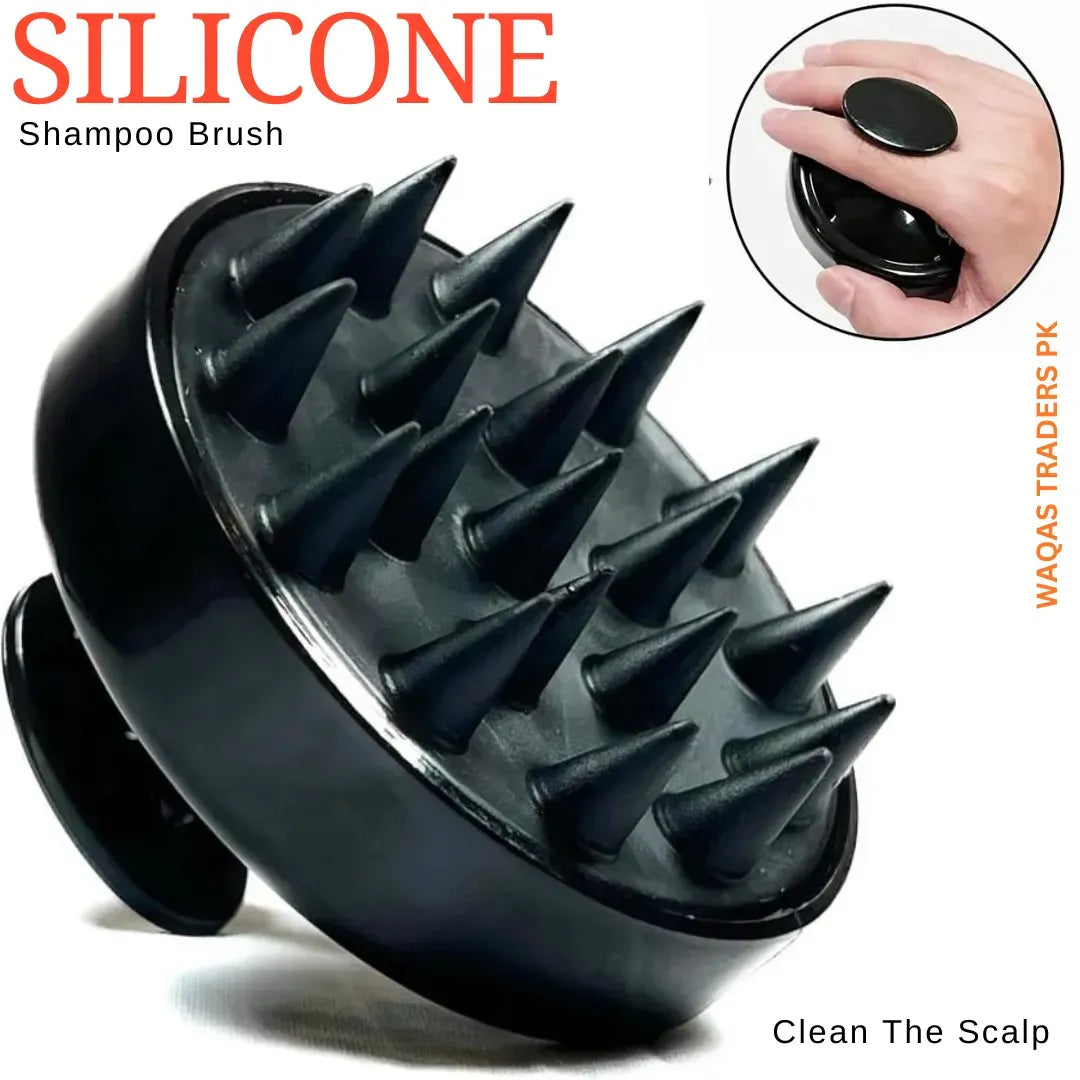 Silicone Shampoo Brush – Scalp Massager & Hair Care Bath Comb in Pakistan