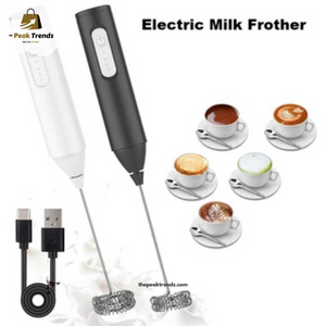 Portable USB Rechargeable Milk Frother – Enjoy Café-Style Drinks at Home!