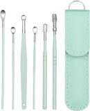 Ear Wax Removal Tool Set - 6-in-1 Stainless Steel Ear Cleaning Kit | Safe & Reusable Earwax Cleaner