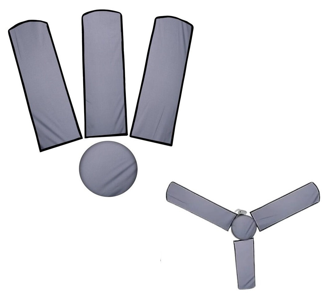 Waterproof & Dustproof Ceiling Fan Covers with Motor Cover – Grey | 1 to 5 Fan Set in Pakistan