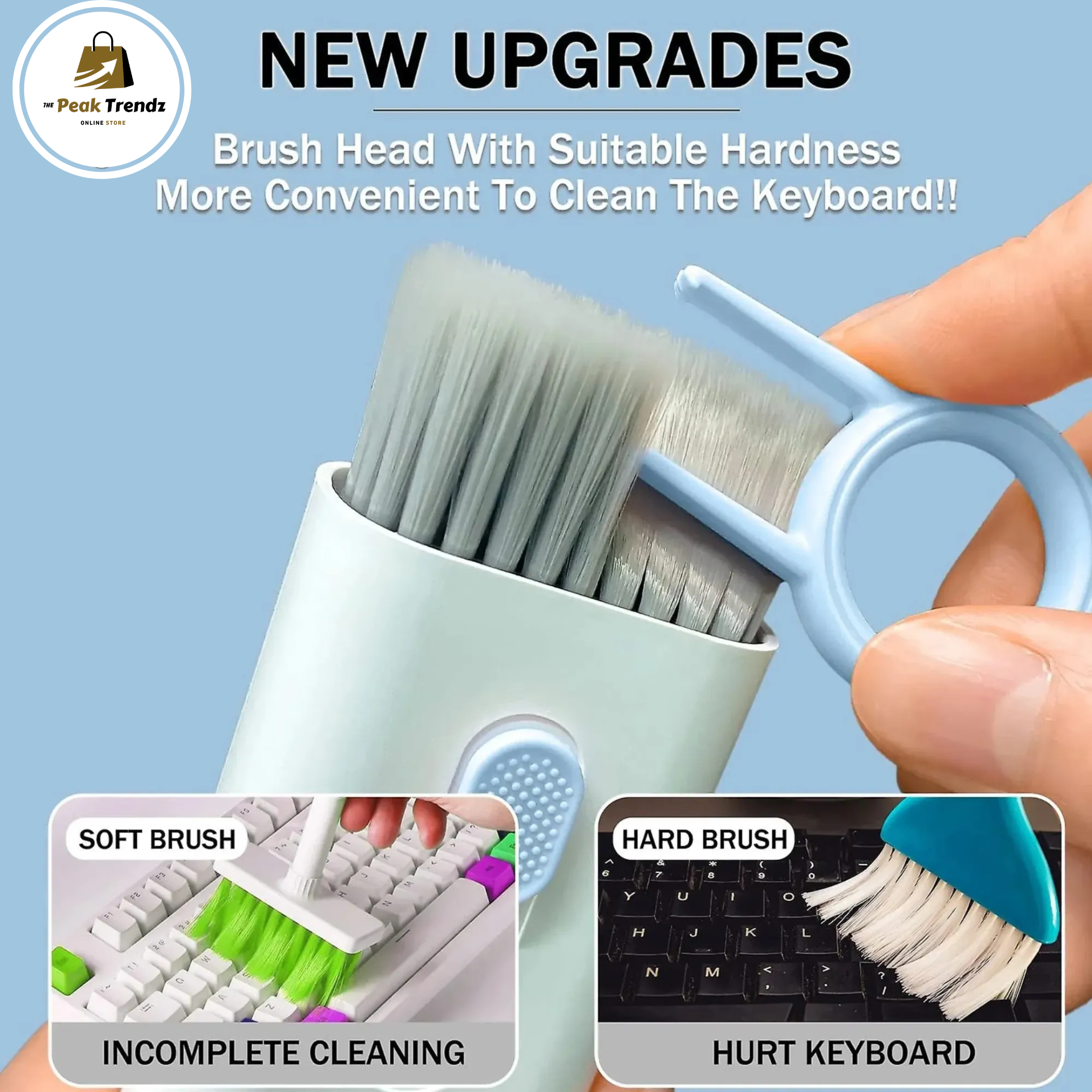 7 in 1 Keyboard Cleaner Kit | Multi-Function Cleaning Tool for Laptop, Earbuds & Electronics